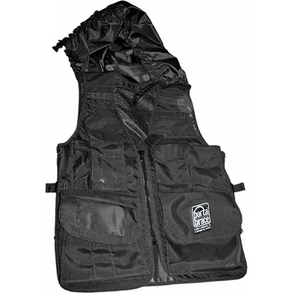 PortaBrace Video Vest with Hood, Black (L-XL) VV-BLH Questions & Answers