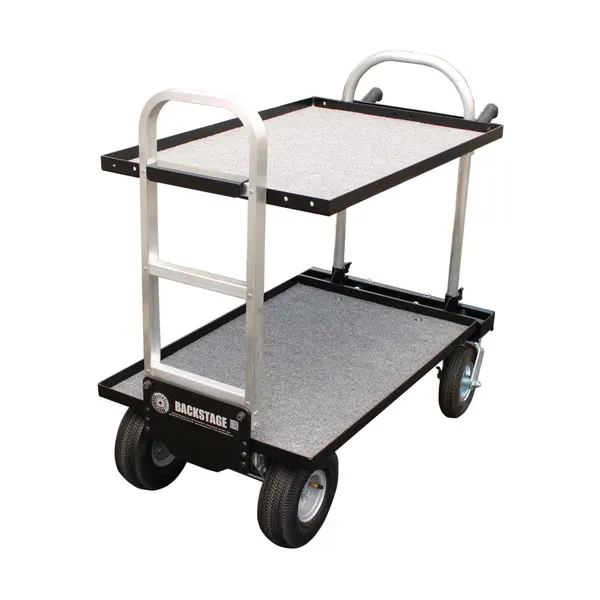 Backstage Equipment Magliner Modified Junior Cart with 24" Shelves Questions & Answers