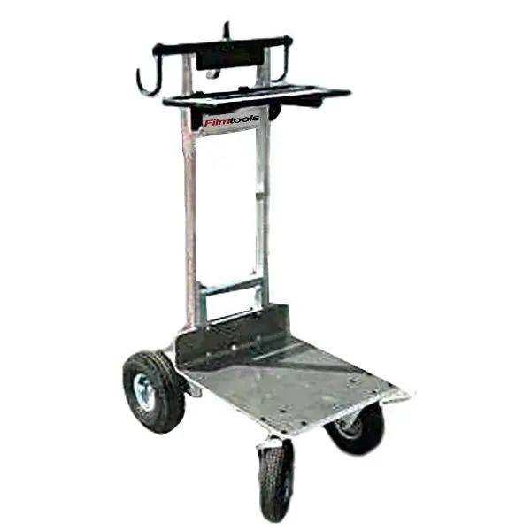 does the vertical junior sound & video cart 8"/10" kit bottom shelve fold up for travel.