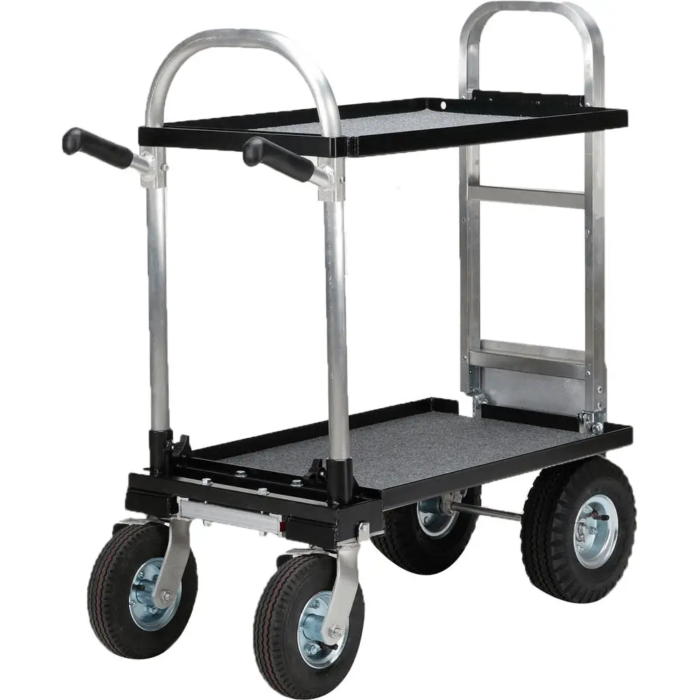 I'm looking for a collapsible cart that would fit easily in the trunk of car and is easy to setup for leading equip