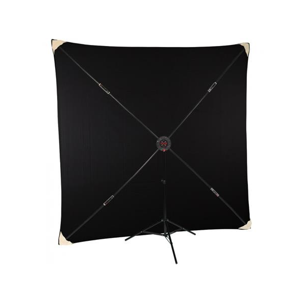 Studio Assets PXB Pro 8 x 8' Portable X-Frame Background System with Black Muslin Questions & Answers