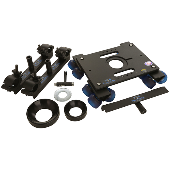 Dana Dolly Portable Dolly System w/ Universal Track Ends - 75mm & 100mm Bowl Adapters Questions & Answers